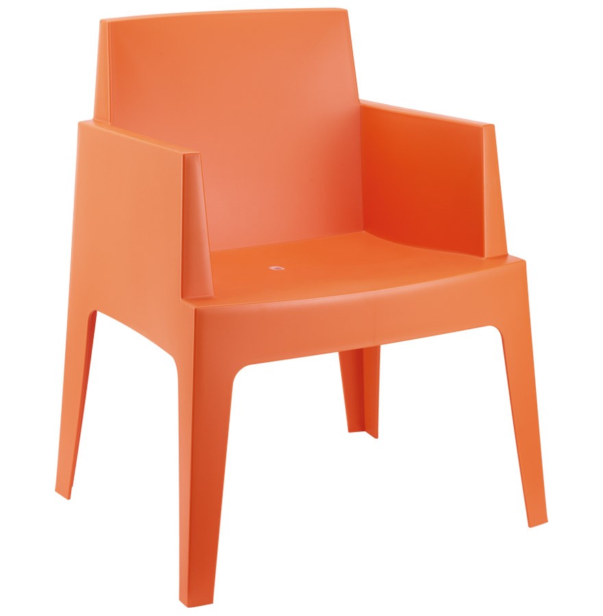 Oxide Soepel Onbemand Oranje design stoel PLEMO - Moderne tuinstoel