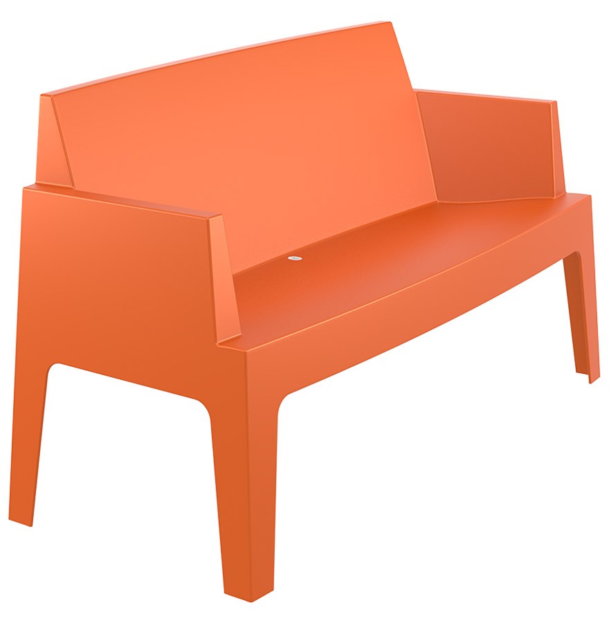Durf Dijk vezel Design stoel PLEMO XL - Oranje tuinbank uit kunststof