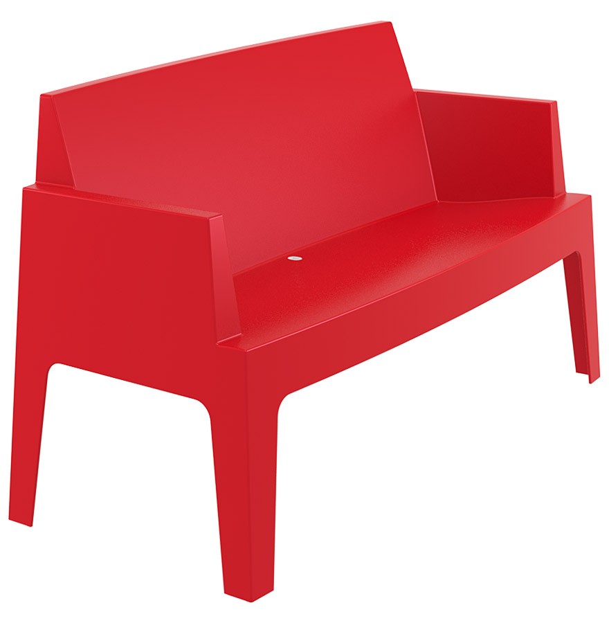 Tolk bloem bar Design stoel PLEMO XL - Rode tuinbank uit kunststof