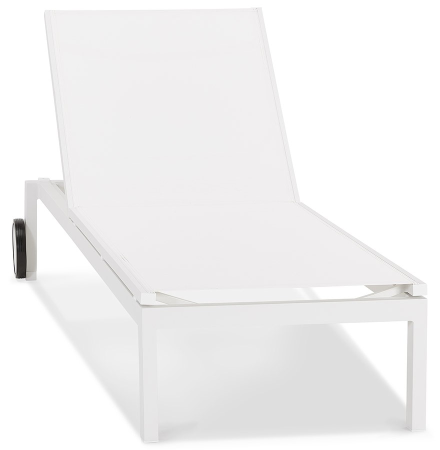 rundvlees Artistiek ervaring Witte ligstoel PREMIA - Design buitenstoel