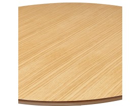 Lage loungetafel AGUA met natuurlijk houten afwerking - Ø 90 cm