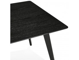 BARISTA' design eettafel / bureau in zwart hout - 180x90 cm
