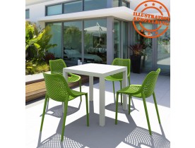 Moderne, groene stoel 'BLOW' uit kunststof