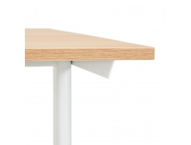 Grote rechte bureau 'CRYPTO' in hout natuurlijke afwerking - 160x80 cm