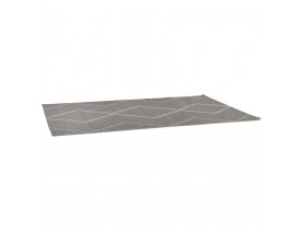 Donkergrijs design tapijt 'CYCLIK' met zigzagmotieven voor binnen/buiten 200x290 cm