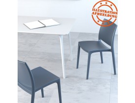 Donkergrijze design stoel 'ENZO'