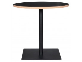 Zwarte ronde tafel 'FUSION ROUND' - Ø 80 cm