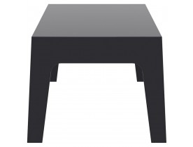 Lage, zwarte tafel 'MARTO' uit kunststof