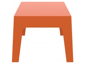 Lage, oranje tafel 'MARTO' uit kunststof