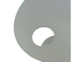 Ovale bijzettafel 'MASA' in grijs metaal