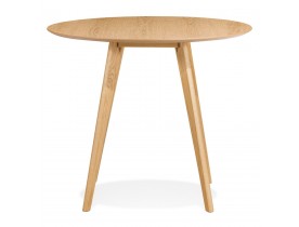 Natuurkleurige ronde keukentafel 'MIDY' in Scandinavische stijl - ø 90 cm