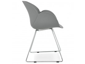 Moderne stoel 'NEGO' grijs van kunststof
