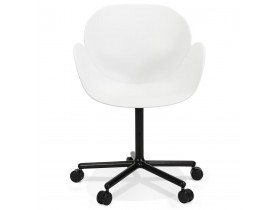 Witte bureaustoel met armleuningen 'ORION'
