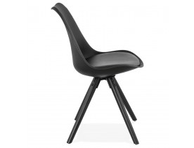 Design stoel 'PIPA' zwart