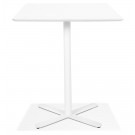 Witte vierkante design keukentafel 'ALPINE' - 70x70 cm