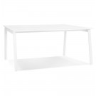 Witte vergadertafel/benchbureau 'AMADEUS SQUARE' - 140x140 cm