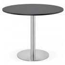 Kleine ronde bureautafel / eettafel 'DALLAS' zwart - Ø 90 cm