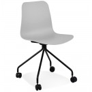 Grijse design bureaustoel 'EVORA' op wieltjes