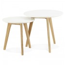 Inschuifbare ronde tafel 'GABY' Scandinavische stijl