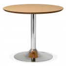Kleine ronde bureautafel / eettafel 'KITCHEN' met natuurlijk houten afwerking - Ø 90 cm