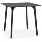 Vierkante terrastafel 'LAGOON' zwart voor binnen / buiten - 80x80xcm