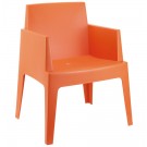 Oranje design stoel 'PLEMO'