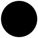 Zwart, rond tafelblad 'RINGO' Ø 70cm