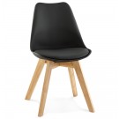 Zwarte, moderne stoel 'TEKI'