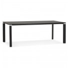 Vergader- / eettafel design ‘XLINE’ in zwart hout - 200x100 cm