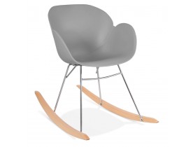 Design schommelstoel 'BASKUL' grijs van kunststof