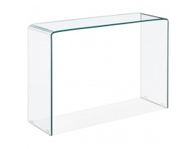 Design consoletafel 'BOBBY CONSOLE' van transparant glas