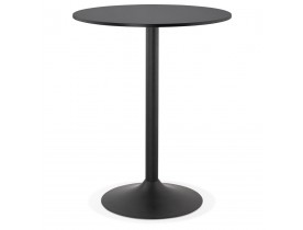 Staantafel / hoge tafel 'BRASILIA' zwart - Ø 90 cm