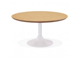 Lage loungetafel ESTRELLA met natuurlijk houten afwerking - Ø 90 cm