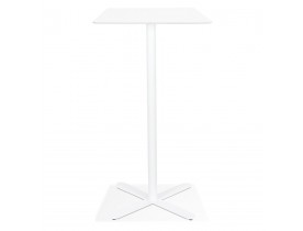 Witte vierkante hoge design tafel 'EVEREST' - 70x70 cm