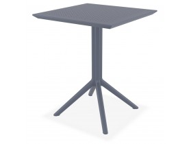 Donkergrijze vierkante opvouwbare terrastafel 'FOLY' - 60x60 cm