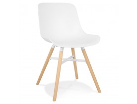 Witte design stoel 'GLADYS'