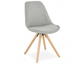 Scandinavische stoel 'HIPHOP' van grijze stof