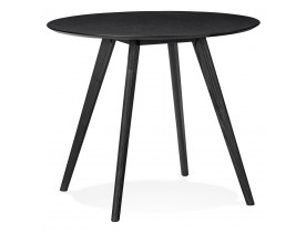 Zwarte ronde keukentafel 'MIDY' in Scandinavische stijl - ø 90 cm