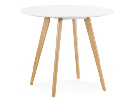 Witte ronde keukentafel 'MIDY' in Scandinavische stijl - ø 90 cm