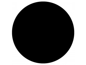 Zwart, rond tafelblad 'RINGO' Ø 60cm