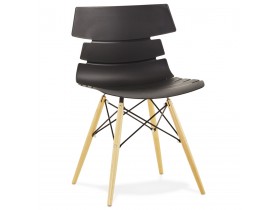 Moderne, zwarte stoel 'SOFY' in Scandinavische stijl