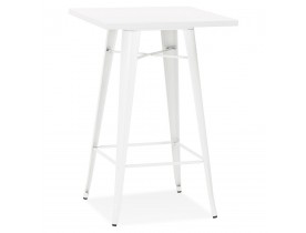 Witte, hoge industriële tafel 'TATY' - 70x70 cm
