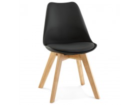 Zwarte, moderne stoel 'TEKI'