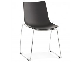 Zwarte design stoel 'TRENO' in kunststof