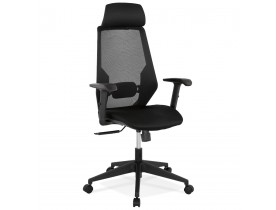 Zwarte ergonomische design bureaustoel 'VEKTOR'