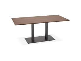Design tafel / bureau 'ZUMBA' met notenhouten afwerking - 180x90 cm