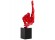 Decoratief standbeeld 'AKROBAT' in rood polyhars