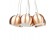 Design hanglamp BILBO met 7 koperkleurige bollen - Foto 1