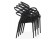 Zwarte design terrasstoel JULIETTE - Stapelbaar 