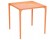 Oranje design eettafel 'KUIK' - 72x72 cm